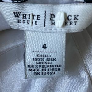 White House black market top black and white size 4